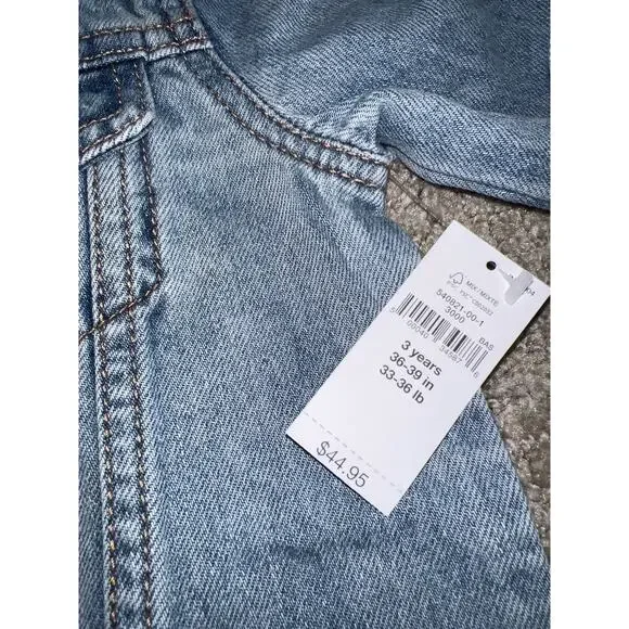 Baby Gap Distressed Denim Jean Jacket 3 Years 3T NWT - Picture 3 of 4